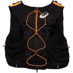Plecak sportowo-turystyczny dla dorosłych Fujitrail Hydration Vest 7L. Czarne plecaki Asics, bez wzorów. Za 499.99 zł.