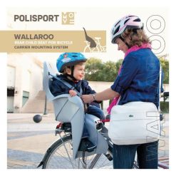 Fotelik Rowerowy Na Tylną Bagażnik Walaroo. Szare foteliki rowerowe POLISPORT MOVE. Za 218.64 zł.