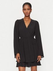 Gina Tricot Sukienka koktajlowa 23649 Czarny Regular Fit. Czarne sukienki damskie Gina Tricot, bez wzorów, z syntetyku, wizytowe, bez ramiączek. Za 129.99 zł.