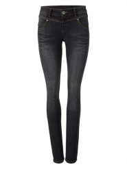 Heine Dżinsy - Skinny fit - w kolorze czarnym rozmiar: W24. Czarne jeansy damskie Heine. Za 48.28 zł.