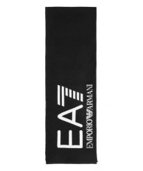 Szalik EA7 Mountain Visibility. Czarne szaliki damskie EA7, na zimę, bez wzorów, z materiału. Za 179.99 zł.