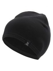 Haglöfs Czapka beanie "Betula" w kolorze czarnym rozmiar: S/M. Czarne czapki damskie Haglöfs, z aplikacjami, z materiału. Za 94.45 zł.