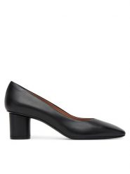 Pollini Czółenka SA10125M0NTC0000 Czarny. Czarne czółenka damskie Pollini, bez wzorów, ze skóry, bez obcasa. Za 1,259.00 zł.