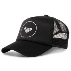 Czapka z daszkiem Roxy. Czarne czapki z daszkiem damskie Roxy, bez wzorów. Za 89.99 zł.