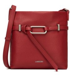 Torebka Lasocki. Czerwone listonoszki damskie Lasocki, bez wzorów, bez dodatków. Za 179.99 zł.