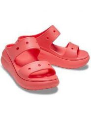Crocs Klapki "Classic" w kolorze pomarańczowym rozmiar: 42/43. Pomarańczowe klapki damskie Crocs, bez wzorów, z otwartym noskiem, bez obcasa, bez zapięcia. Za 116.32 zł.