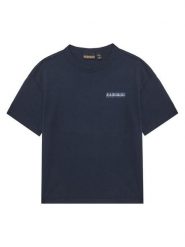 Napapijri T-Shirt S-Ahr NP0A88ZO M Granatowy Regular Fit. Niebieskie t-shirty i koszulki chłopięce Napapijri, bez wzorów, z bawełny, bez kołnierzyka, bez ramiączek. Za 69.99 zł.