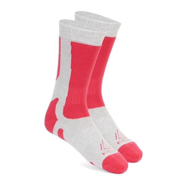 Skarpety trekkingowe damskie KADVA Royco W. Czerwone skarpetki damskie KADVA, bez wzorów, z elastanu. Za 17.99 zł.