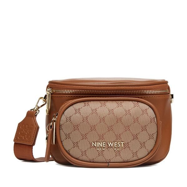 Torebka Nine West. Brązowe listonoszki damskie Nine West, bez wzorów, bez dodatków. Za 199.99 zł.