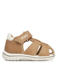 Primigi Sandały 7864677 Beżowy. Brązowe sandały chłopięce Primigi, z nubiku, bez zapięcia. Za 129.99 zł.