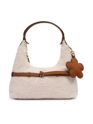 Guess Torebka Taylor Mini HWWS2 32577 Kremowy. Białe torebki klasyczne damskie Guess, z materiału, bez dodatków. Za 364.99 zł.