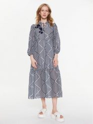 MAX&Co. Sukienka codzienna Renzo 72212023 Granatowy Regular Fit. Niebieskie sukienki damskie MAX&Co., bez wzorów, z bawełny, bez ramiączek. Za 1,969.00 zł.