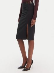 Elisabetta Franchi Spódnica ołówkowa GO-147-61E2-V320 Czarny Regular Fit. Czarne spódnice damskie Elisabetta Franchi, bez wzorów, z syntetyku. Za 1,359.00 zł.