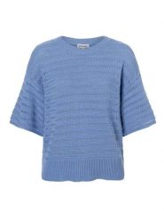 More & More Sweter w kolorze niebieskim rozmiar: 36. Niebieskie swetry klasyczne damskie More & More, bez kołnierzyka. Za 140.53 zł.
