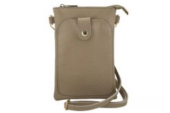 Listonoszka skórzana BARBERINI'S beżowa 963-2. Brązowe shopper bag Barberinis, bez wzorów, ze skóry, bez dodatków. Za 149.99 zł.