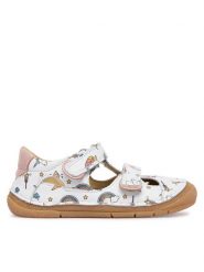 Froddo Sandały Paix Up Double G2150208-9 S Biały. Białe sandały dziewczęce Froddo, ze skóry, bez obcasa, bez zapięcia. Za 359.99 zł.