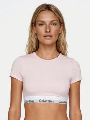 Calvin Klein Underwear T-Shirt LV00QF8495 Różowy Slim Fit. Czerwone t-shirty damskie Calvin Klein Underwear, xs, bez wzorów, z bawełny, bez kołnierzyka. Za 189.99 zł.