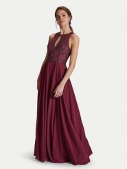 Hey Kyla Sukienka wieczorowa 5AI053HK Bordowy Regular Fit. Czerwone sukienki damskie Hey Kyla, bez wzorów, z syntetyku, wizytowe, bez ramiączek. Za 499.99 zł.