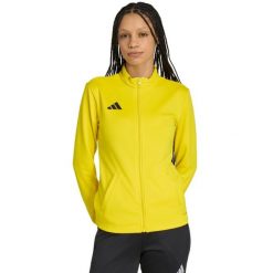 Bluza damska adidas Entrada 26 Track. Żółte bluzy damskie Adidas, bez wzorów, z poliesteru, bez kaptura. Za 121.99 zł.