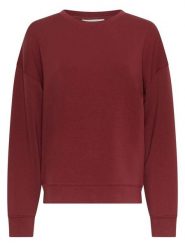 MOSS COPENHAGEN Bluza "Ima Q" w kolorze bordowym rozmiar: M/L. Czerwone bluzy damskie Moss Copenhagen, l, bez wzorów, z wiskozy, bez kaptura. Za 187.52 zł.