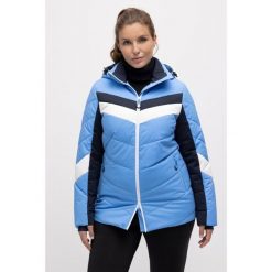 Damskie Kurtka narciarska nieprzemakalna fartuch śnieżny dwukierunkowy suwak. Niebieskie kurtki damskie Ulla Popken, plus size, bez wzorów, z materiału, bez kaptura. Za 849.99 zł.