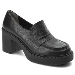 Czarne Półbuty Armodo Modne Buty Damskie. Czarne półbuty damskie Armodo, na wiosnę, bez wzorów, z nubiku, bez obcasa, na obcasie, bez zapięcia. Za 399.00 zł.