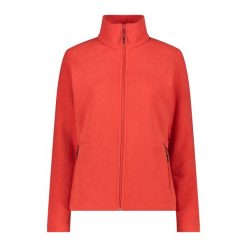 Damska polarowa kurtka turystyczna CMP. Czerwone kurtki damskie CMP, bez wzorów, z polaru, bez kaptura. Za 323.50 zł.