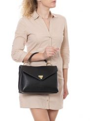 Lia Biassoni Skórzana torebka "Valsesia" w kolorze czarnym - 26 x 23 x 8 cm rozmiar: onesize. Czarne torebki klasyczne damskie Lia Biassoni, z materiału, bez dodatków. Za 304.99 zł.