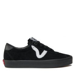 Tenisówki Vans. Czarne trampki damskie Vans, bez wzorów, bez zapięcia. Za 249.99 zł.