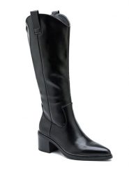 Sixth Sens Kozaki w kolorze czarnym rozmiar: 37. Czarne kozaki damskie Sixth Sens, na zimę, bez obcasa, bez zapięcia. Za 174.84 zł.