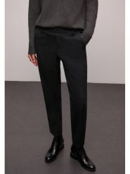 Street One Spodnie w kolorze czarnym rozmiar: 38/L28. Czarne spodnie materiałowe damskie Street One, bez wzorów, z materiału. Za 164.92 zł.