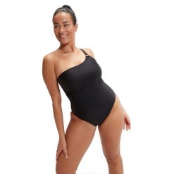 Speedo Modelujący Asymetryczny Strój Kąpielowy - Czarny - Rozmiar 32. Czarne stroje jednoczęściowe Speedo, bez wzorów. Za 343.01 zł.