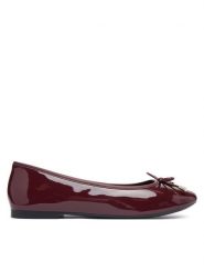 Tommy Hilfiger Baleriny Th Charm Patent Ballerina FW0FW09481 Bordowy. Czerwone balerinki damskie Tommy Hilfiger, bez wzorów, z lakierowanej skóry. Za 409.99 zł.
