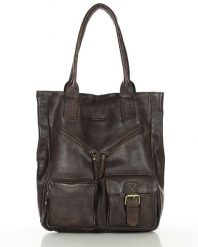 Shopperka skórzana MARCO MAZZINI ciemny brąz vs31e. Shopper bag bez wzorów, ze skóry, bez dodatków. Za 379.05 zł.