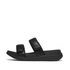 Damskie sandały na koturnie FitFlop F-Mode Go. Szare sandały damskie FIT FLOP, bez wzorów, z materiału, bez obcasa, na koturnie, bez zapięcia. Za 432.00 zł.