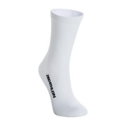 Skarpetki Rowerowe 900. Białe skarpetki damskie VAN RYSEL, bez wzorów, z elastanu. Za 39.99 zł.