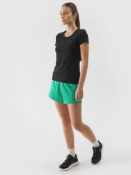 4F Spodenki dresowe damskie - zielone XL. Zielone szorty damskie 4F, bez wzorów, z bawełny. W wyprzedaży za 39.99 zł.