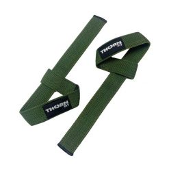 Paski do podnoszenia ciężarów THORN FIT Lifting straps cotton army green. Zielone paski damskie THORN FIT, bez wzorów. Za 24.90 zł.