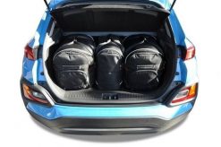 Torby Do Bagażnika Hyundai Kona Ev 2018-2022 3Szt Kjust. Czarne torby podróżne KJUST, bez wzorów, z kauczuku. Za 921.00 zł.