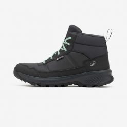 Buty turystyczne damskie Quechua NH100 mid wodoodporne. Niebieskie obuwie trekkingowe damskie QUECHUA, bez zapięcia. Za 169.99 zł.