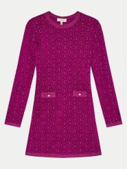 TWINSET Sukienka dzianinowa 242GJ3061 Różowy Regular Fit. Czerwone sukienki dziewczęce Twinset, bez wzorów, z dzianiny, bez ramiączek, proste. Za 399.99 zł.
