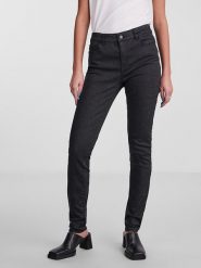 Pieces Dżinsy - Skinny fit - w kolorze czarnym rozmiar: XS. Czarne jeansy damskie Pieces, z podwyższonym stanem. Za 57.06 zł.