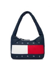 Tommy Jeans Torebka Tjw Archive Shoulder Bag AW0AW18074 Granatowy. Niebieskie torebki klasyczne damskie Tommy Jeans, z jeansu, bez dodatków. Za 409.99 zł.