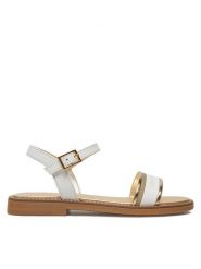 Tommy Hilfiger Sandały Sandal T4A2-33944-1281 S Biały. Białe sandały dziewczęce Tommy Hilfiger, ze skóry, bez obcasa, bez zapięcia. Za 309.99 zł.