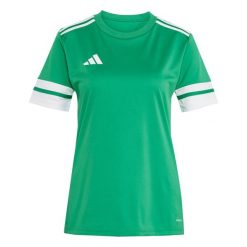 Adidas Sport Squa25 Jsy W Koszulka Damskie. Zielone koszulki damskie Adidas, s, bez wzorów, bez kołnierzyka, bez ramiączek. Za 68.00 zł.
