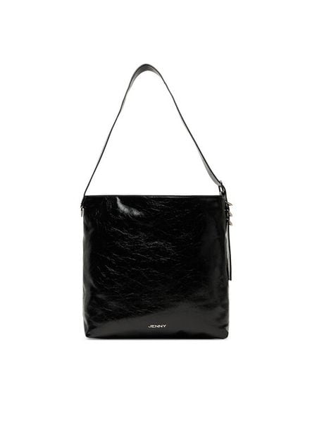 JENNY Torebka C-JEN-S-001-08 Czarny. Czarne torebki klasyczne damskie Jenny, z materiału, bez dodatków. Za 169.99 zł.