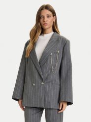 ViCOLO Marynarka TF0110 Szary Regular Fit. Szare marynarki i żakiety damskie ViCOLO, m, bez wzorów, z syntetyku. Za 909.99 zł.