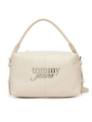 Tommy Jeans Torebka Tjw Bold Camera Bag AW0AW18470 Écru. Białe torebki klasyczne damskie Tommy Jeans, z jeansu, bez dodatków. Za 449.99 zł.