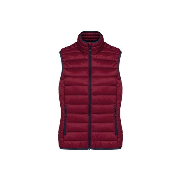 Damska lekka kurtka puchowa bez rękawów Kariban. Brązowe kurtki damskie KARIBAN, l, bez wzorów, z puchu, bez kaptura. Za 218.50 zł.