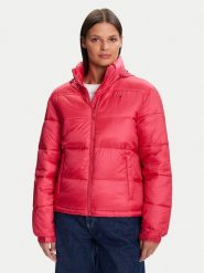 Tommy Jeans Kurtka zimowa DW0DW21619 Czerwony Relaxed Fit. Czerwone kurtki damskie Tommy Jeans, na zimę, xl, bez wzorów, z jeansu, bez kaptura. Za 699.99 zł.